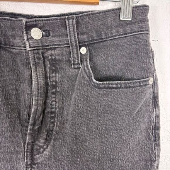 Madewell Faded Black The Perfect Vintage Straight Leg Jeans Size 25 - Picture 4 of 13
